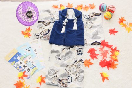 男の子被布（青色）①