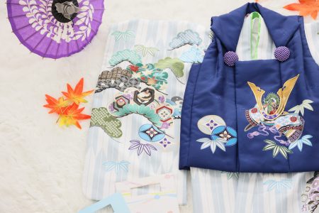 男の子被布（青色）②