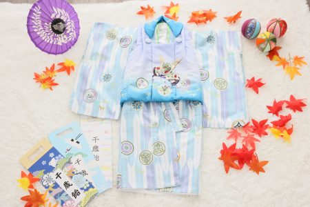 男の子被布（水色）①